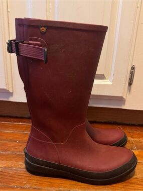 Bogs Burgundy/Mauve Tall Rain Boots